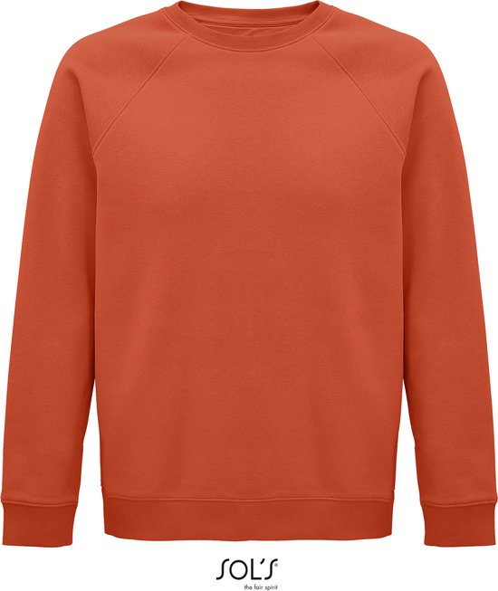SOLS Premium Unisex Adult Space Organic Raglan Sweatshirt (Oranje) XXL