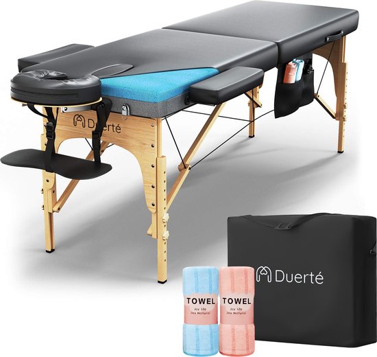 Duerté Luxe Therapeutisch Massagetafel – Verstelbaar, Ergonomisch & Comfortabel – Massagebed - Behandeltafel - Behandelbank - Ideaal voor Thuis & Professioneel Gebruik
