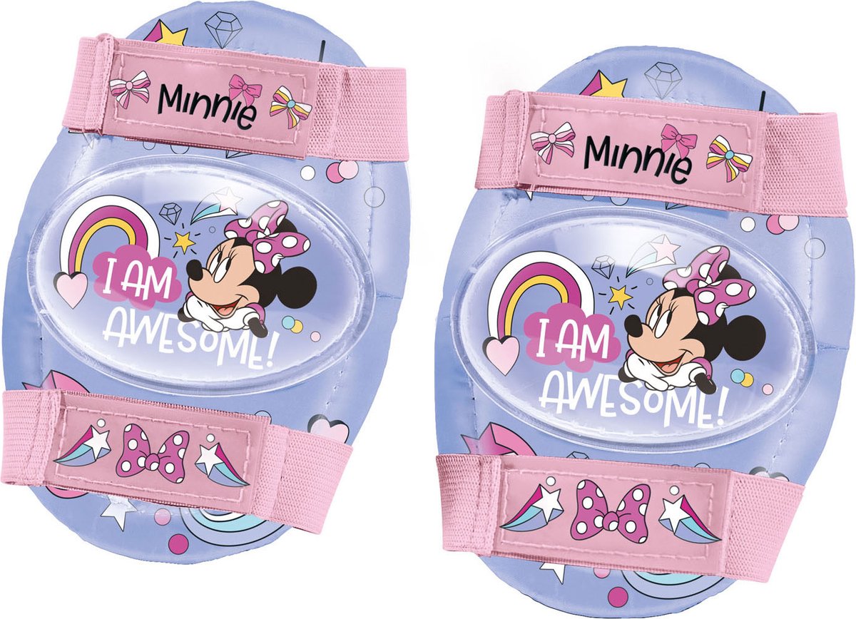 Disney Minnie Rolschaatsen met Beschermset Roze