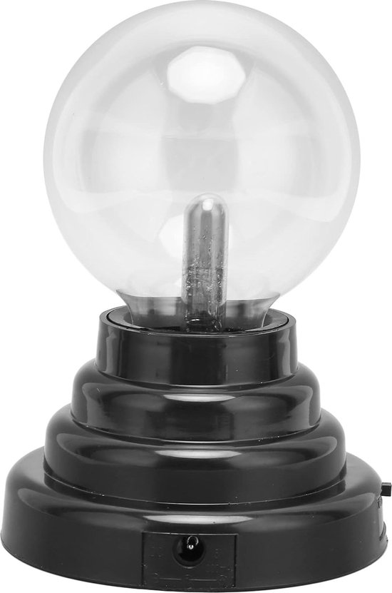 Plasma bol - Plasma lamp - 7,5 centimeter in diameter - Effect lamp - Lava lamp - Extra veilig - Aanraak gevoelig - Met snoer of batterijen - Cadeau idee