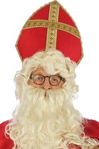 Mijter voor de Sint - Sinterklaas hoed - rood en goud - one size