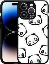 Cazy Hardcase Hoesje geschikt voor iPhone 14 Pro Panda Emotions