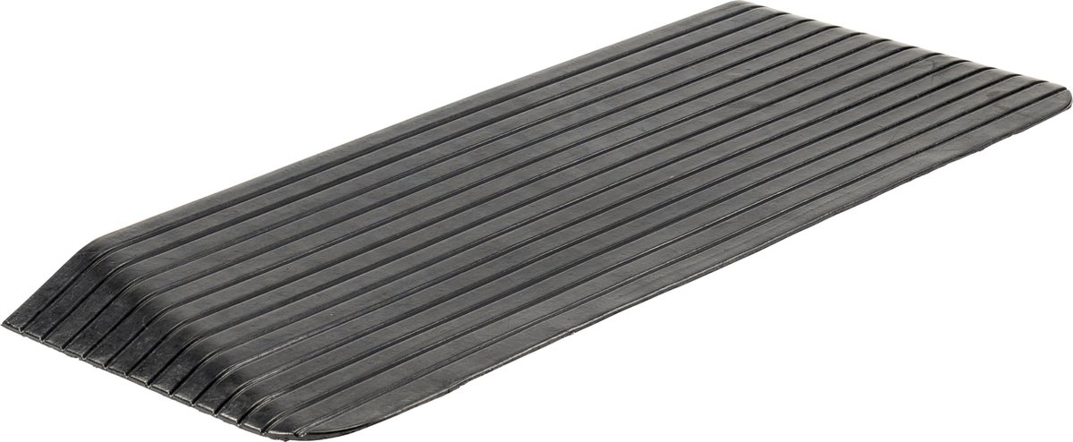 Goedkoopste Rubberen drempelhulp 5 cm - 50 mm - Antislip - Oprijplaat Drempelhelling Drempelplaat Oprijhelling - 110 cm breed