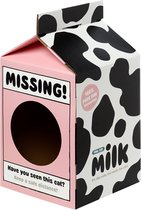 Katten speelhuis melkpak - Milk carton cat playhouse - kattenhuis - karton