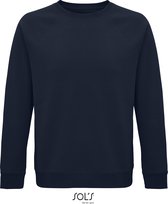 SOLS Premium Unisex Adult Space Organic Raglan Sweatshirt (French navy) S