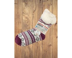 wintersok met fleece voering en anti-slip - sinterklaas - kerst