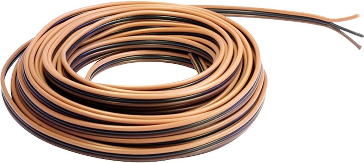 econ connect KL3X014HBRSWDBR25 Draad 3 x 0.14 mm² Lichtbruin, Zwart, Donkerbruin 25 m