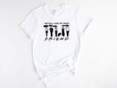 Lykke Friends Shirt | Herinnering aan Matthew Perry | Chandler Bing T-shirt| Wit | Maat XL
