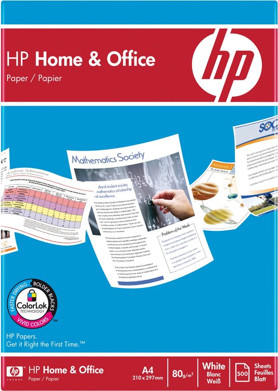 HP Paper Home & Office Print papier - A4 / 80g / 500 Vellen - HP
