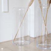 Vaas Tarn | Large | Transparant | Glas | Ø24 x H46 cm