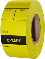 C-Tape Camera Labels 25mm Geel (ca.80st.)