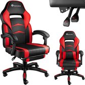 tectake® - bureaustoel gamingchair - luxe burostoel kantoorstoel - racingstoel burostoel gamestoel Comodo - zwart/rood