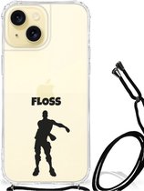 Telefoon Hoesje Geschikt voor iPhone 15 Leuk Hoesje met transparante rand Floss Fortnite