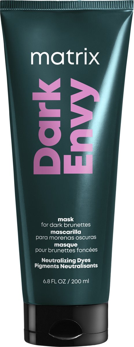 Matrix Dark Envy Mask – Neutraliserend haarmasker voor bruin haar met rode ondertonen – 200 ml
