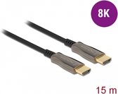 DeLOCK 84037, 15 m, HDMI Type A (Standard), HDMI Type A (Standard), 48 Gbit/s, Noir