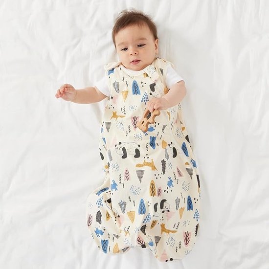 Babyslaapzak Biologisch Katoen Afneembare Lange Mouwen Slaapzak Chilsuessy Babyslaapzak Met Voeten, 1,5 TOG, Voor Het Hele Jaar Winterslaapzak Met Voeten Winter Slaapzak Baby