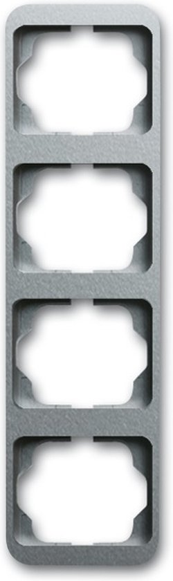 BUSCH-JAEGER Cadre De Couverture 4 Plis Blanc Ivoire - Busch