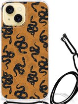 Case Anti-shock Geschikt voor iPhone 15 Snakes