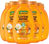 Bol.com Garnier Loving Blends Argan & Cameliaolie Voedende Glansgevende Shampoo Voordeelverpakking - Droog en Dof Haar - 6 x 300ml aanbieding