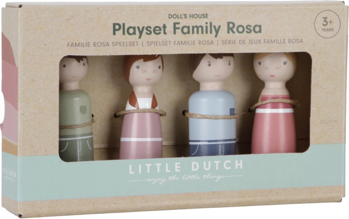 Little Dutch - Aanvulset Poppenhuis - Familie Rosa FSC — afbeelding 2