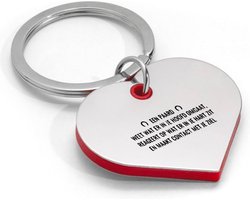 Akyol - een paard weet wat er in je hoofd omgaat, reageert op wat er in je hart zit en maakt contact met je ziel sleutelhanger hartvorm - Paarden - de liefste paard - quotes - mensen die houden van paarden - verjaardagscadeau - verjaardag - cadeau