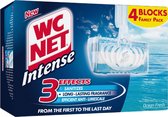 WC Net Intense Toiletblokjes - Ocean Fresh - 3 x 4 stuks - Hygiëne - Anti-Kalk - Voordeelverpakking