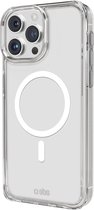 SBS Rigid Telefoonhoesje geschikt voor Apple iPhone 15 Pro Max Shockproof Hardcase Hoesje MagSafe Compatible - Transparant