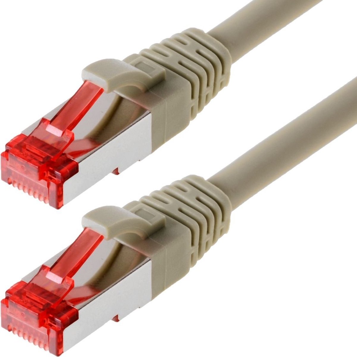 Patchkabel S/FTP Cat 6 grau 1,0 m