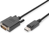 ASSMANN Electronic AK-340301-050-S 5m DisplayPort DVI-D Zwart video kabel adapter