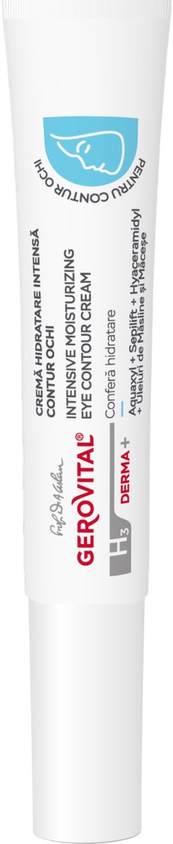 Gerovital H3 DERMA Oogcontour Intense Hydratatiecrème - 15ml - gevoelige huid - rimpels - gezichtverzorging - farmaceutisch concept