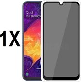 Screenz® - PRIVACY Screenprotector geschikt voor Samsung Galaxy A70 - Tempered glass Screen protector geschikt voor A570 - Beschermglas - Privé Glasplaatje