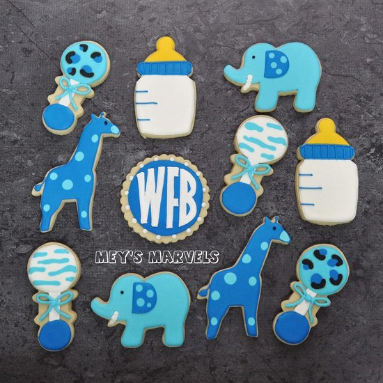 Guirlande De Body Bébé En Papier - 9 Pièces Avec Cœurs Pailletés - Déco Révélation Du Sexe Ou Baby Shower - 6