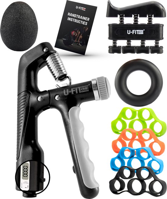 U Fit One 5 Delige Metal Handtrainer Set - Grip trainer - Handknijper U Fit One 5 Delige Metal Handtrainer Set - Grip trainer - Handknijper