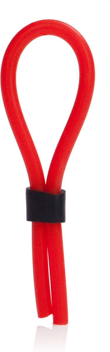 Adonis Siliconen Stud Lasso - Verstelbare Cockring - Rood