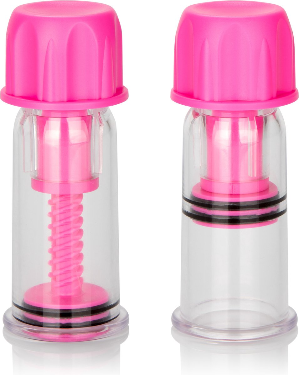 CalExotics - Vacuum Twist Suckers - Pumps Nipple Roze