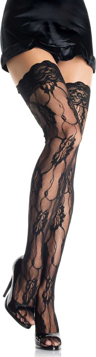Rose Lace Thigh Highs