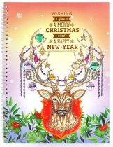 Diamond painting notitieboek A4 - kerst - Hert