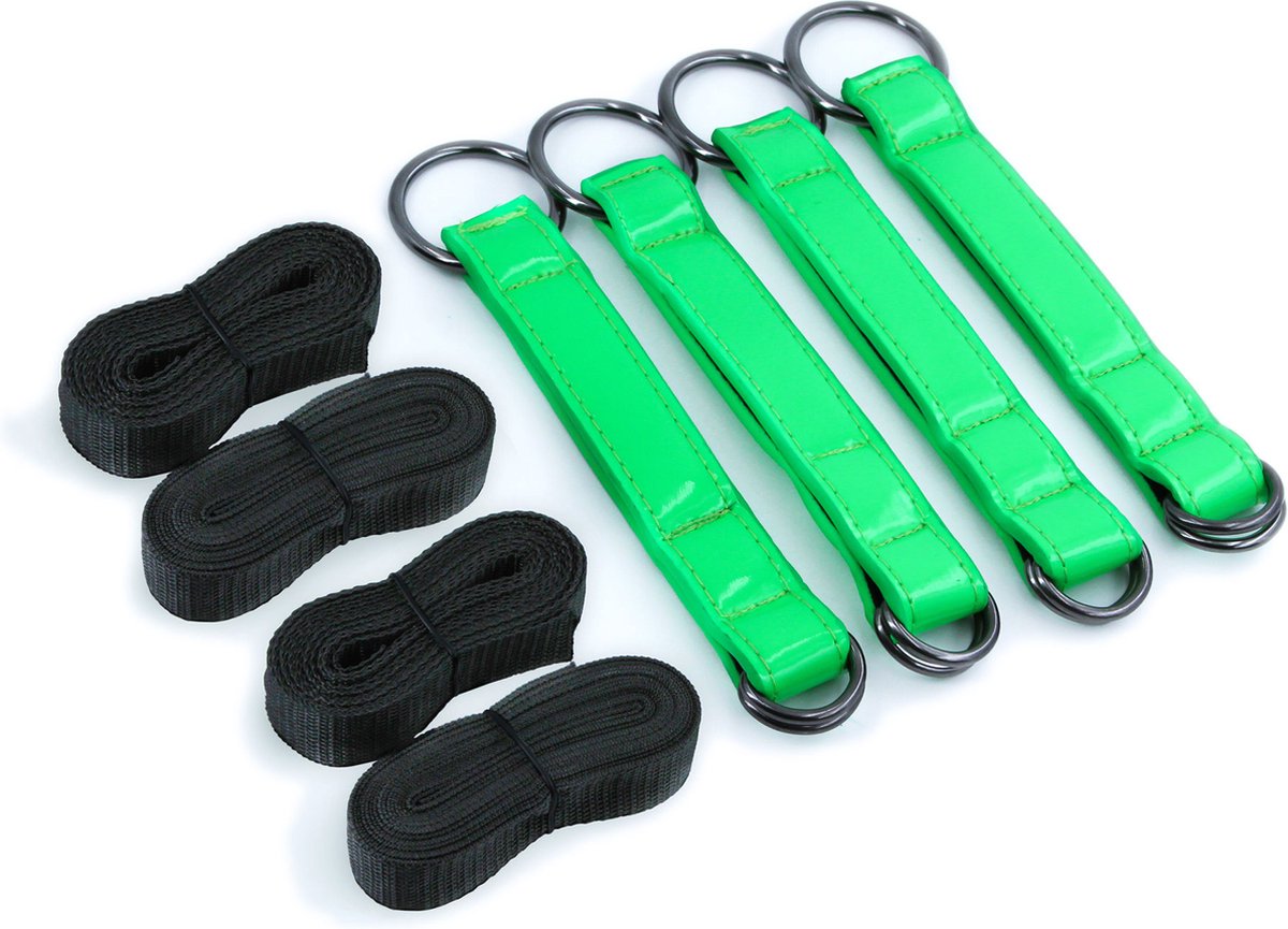 Goedkoopste Bondageset Electra Bed Restraint Straps Groen