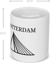 Akyol - tirelire rotterdam - Rotterdam - touristes Rotterdammers - cadeau - cadeau - pont Erasmus - Hollande méridionale - contenu 350 ML