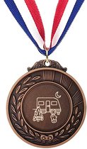 Akyol - kamperen medaille bronskleuring - Kamperen - mensen die kamperen kampeerders - natuur, tent, kampvuur, buitenleven, avontuur.