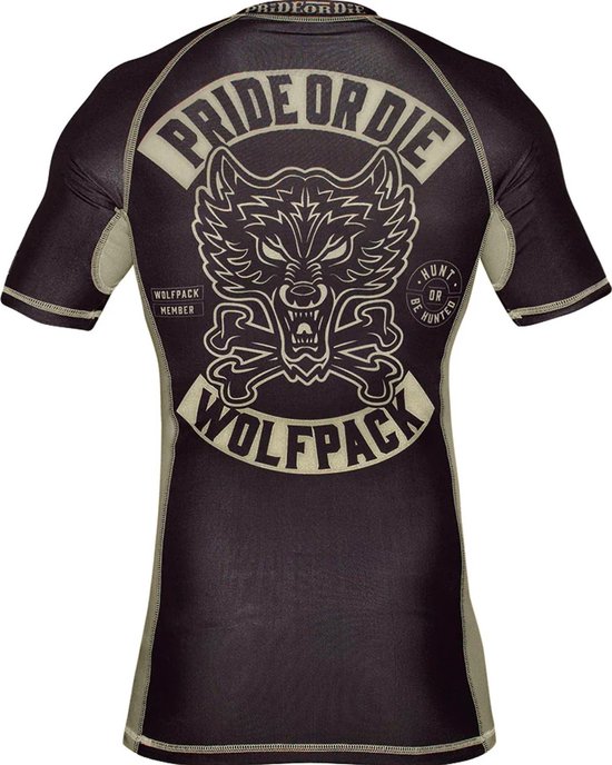PRiDE or DiE Rash Guard Wolfpack Zwart - S