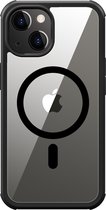 Valenta Gehard Glas - Full Cover - MagSafe Bumper Case - Apple iPhone 15 Plus - Zwart