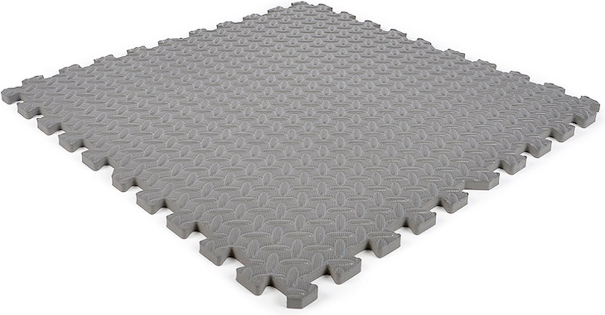 Eva foam mat | Per 1,45m² | Grijs | Dikte 12mm | Inclusief randstukken | Speelmat - Merkloos