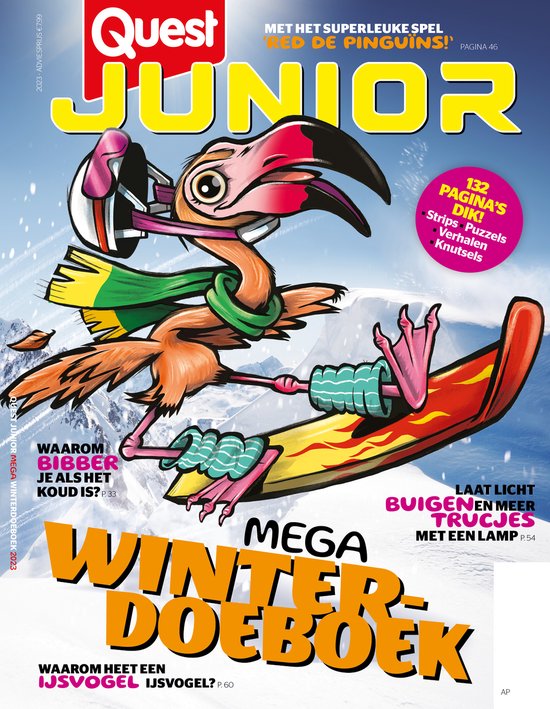 Quest Junior Winterboek 2023 - tijdschrift - kinderen cadeau geven