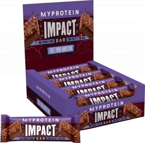 Impact Protein Bar (12x64g) Fudge Brownie