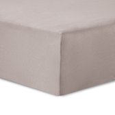 VISION Hoeslaken - Jersey katoen - Rekbaar, zacht en perfecte pasvorm - 140 x 200cm met 30cm hoekhoogte voor 1persoons bed - Beige - 100% katoen Jersey