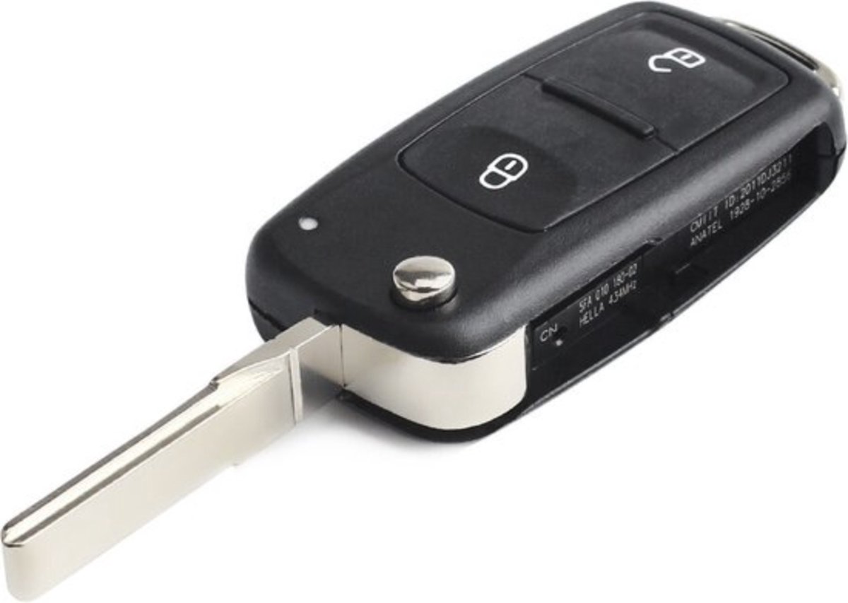 Autosleutelbehuizing - autosleutel - sleutel-2 knops - geschikt voor / Volkswagen /Volkswagen /polo /golf / Seat / Skoda