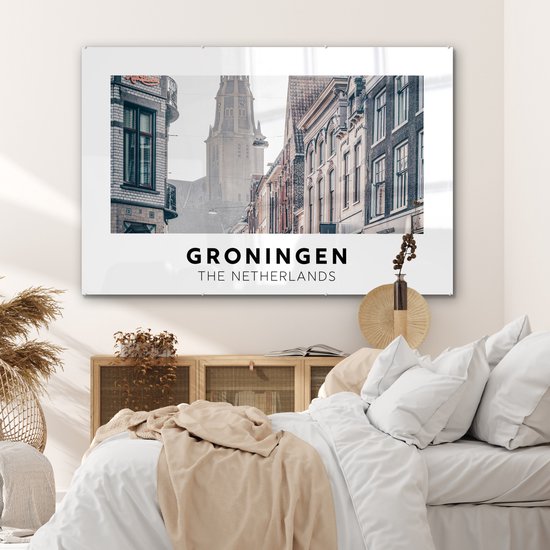 Peinture sur Verre - Nederland - Pays-Bas - Tour - 150x100 cm - Peintures sur Verre Acrylique - Photo sur Glas