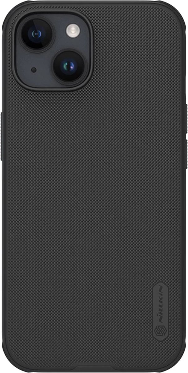 Geschikt voor Nillkin Apple iPhone 15 Super Frosted Shield Hoesje - Zwart