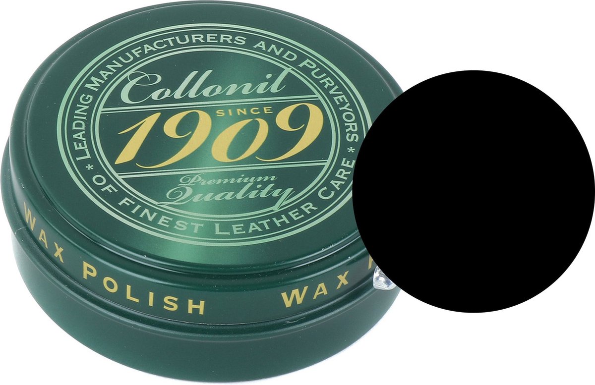 luxe zwarte schoenpoets voor glans leer - Collonil Waxpolish 1909